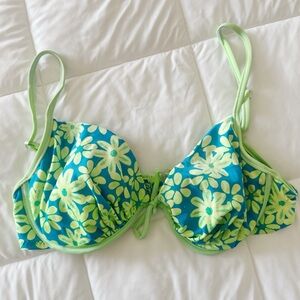 Vintage Floral Bikini Top
